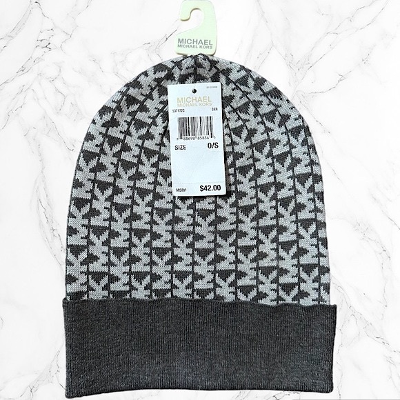 Michael Kors Accessories - Michael Kors Women’s Winter Knit Beanie in Grey